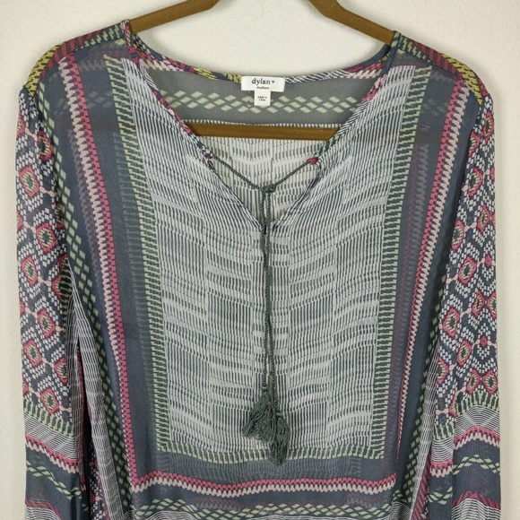 Dylan printed boho festival flowy tunic top - Picture 7 of 7